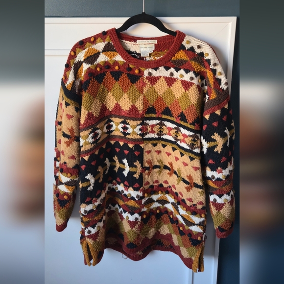 Saks Fifth Avenue | Sweaters | Rare Vintage Hand Knit Jennifer Reed ...